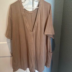 Free People hot shot tee romper